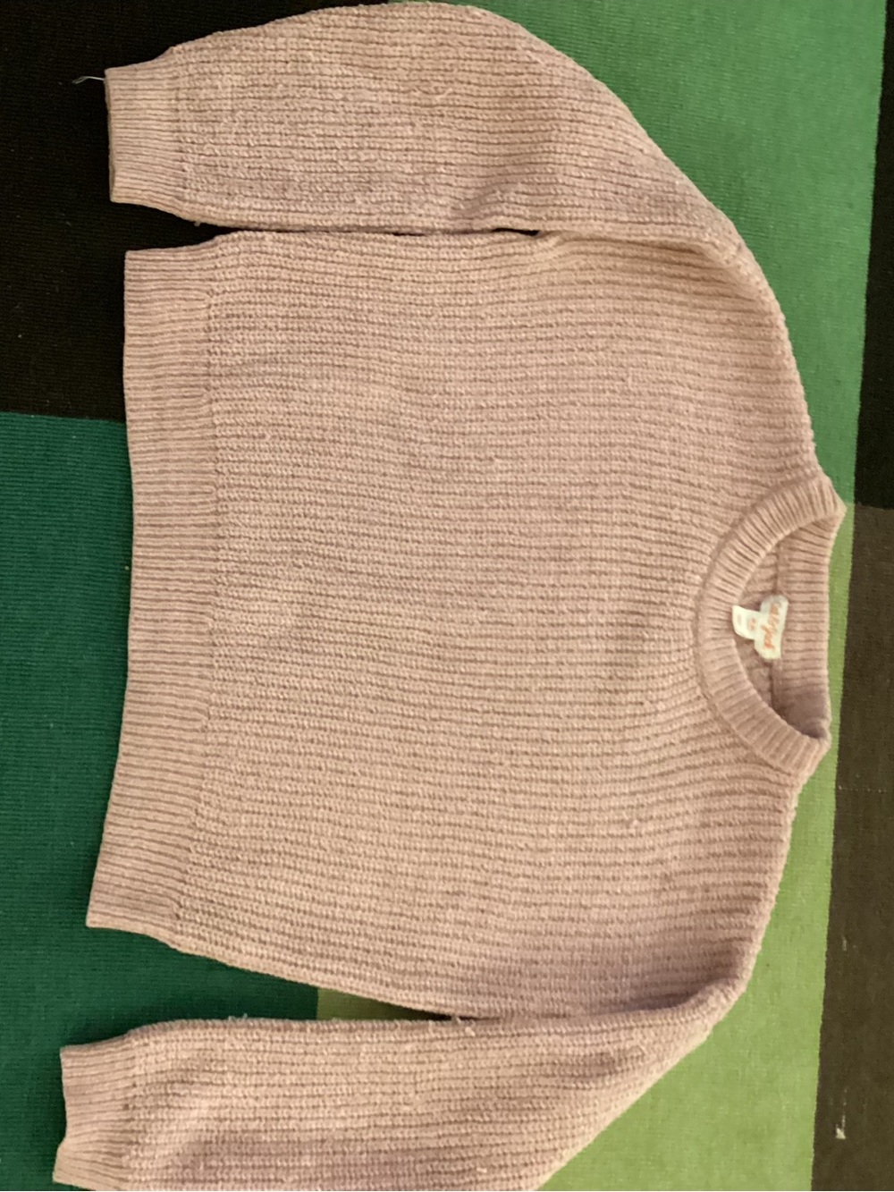 Cat & Jack Lavender Crewneck Knit Sweater